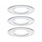 Preview: Paulmann 93463 LED Einbauleuchte Nova Coin Basisset starr IP44 rund 78mm Coin 3x6W 3x470lm 230V 2700K Chrom