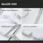 Preview: Paulmann 70568 MaxLED 1000 Stripe 1 m Warmweiß Silbergrau