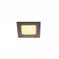 Preview: SLV Frame Basic Einbauleuchte LED 9,4W 3000K schwarz 112720