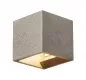 Preview: SLV Solid Cube Wandleuchte G9 schwarzer Sandstein 1000911