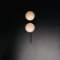 Preview: ECO-LIGHT Wandleuchte Pluto 2xE14 Glas Schwarz / Weiß