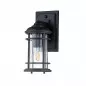 Preview: Elstead Lighting Lighthouse 1 Light Small Wandleuchte IP44 E27 Schwarz strukturiert