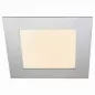 Preview: Heitronic LED Panel Toulouse 200x200mm 11W 430lm eckig silber IP44 dimmbar 3000K