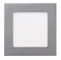 Preview: Heitronic LED Panel Toulouse 200x200mm 11W 540lm eckig silber IP44 dimmbar 6000K
