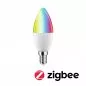 Preview: Paulmann 29146 Standard 230V Smart Home Zigbee 3.0 LED Kerze E14 470lm 5W RGBW+ dimmbar Matt