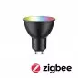 Preview: Paulmann 29148 Standard 230V Smart Home Zigbee 3.0 LED Reflektor GU10 350lm 4,8W RGBW+ dimmbar Schwarz matt