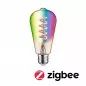 Preview: Paulmann 29158 Filament 230V Smart Home Zigbee 3.0 LED Kolben ST64 E27 470lm 6,3W RGBW+ dimmbar Gold