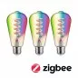 Preview: Paulmann 29164 Filament 230V Smart Home Zigbee 3.0 LED Kolben ST64 E27 3x470lm 3x6,3W RGBW+ dimmbar Gold