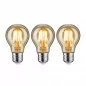 Preview: Paulmann 5075 3er Set LED Vintage-AGL 6W E27 Gold Goldlicht dimmbar