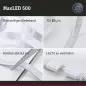 Preview: Paulmann 70663 MaxLED 500 LED Strip Warmweiß Einzelstripe 1m beschichtet IP44 6W 440lm/m 2700K