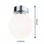 Preview: Paulmann 71065 Selection Bathroom LED Deckenleuchte Gove IP44 3000K 900lm 230V 9W Chrom/Satin