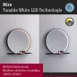 Preview: Paulmann 71090 LED Leuchtspiegel Miro IP44 Tunable White 160lm 230V 10,5W Spiegel/Schwarz matt