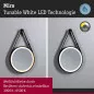 Preview: Paulmann 71092 LED Leuchtspiegel Miro IP44 Tunable White 200lm 230V 7,5W Spiegel/Schwarz matt