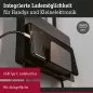 Preview: Paulmann 71101 LED Wandleuchte Halina USB C 2700K 200lm 230V 2,4W Schwarz matt