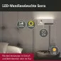 Preview: Paulmann 71102 LED Wandleuchte Serra USB C 2700K 650lm / 200lm 230V 5,5 / 1x2,6W dimmbar Weiß matt/Schwarz matt