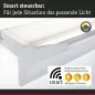Preview: Paulmann 79512 LED Wandleuchte Smart Home Zigbee Stine Tunable White 1.400lm / 410lm 230V 13W dimmbar Weiß matt