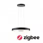 Preview: Paulmann 79779 LED Pendelleuchte Smart Home Zigbee Puric Pane 2700K 1.200lm / 700lm 11 / 1x7W Schwarz/Grau dimmbar