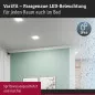 Preview: Paulmann 79954 VariFit LED Einbaupanel Veluna Edge IP44 eckig 160x160mm 1100lm 4000K Weiß dimmbar