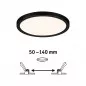 Preview: Paulmann 79961 VariFit LED Einbaupanel Areo IP44 rund 175mm 3000K Schwarz