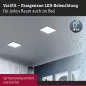 Preview: Paulmann 79967 VariFit LED Einbaupanel Smart Home Zigbee Areo IP44 eckig 230x230mm Tunable White Schwarz dimmbar