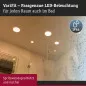 Preview: Paulmann 92387 LED Einbaupanel Veluna VariFit IP44 rund 75 4,5W 3000K Satin