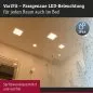 Preview: Paulmann 92395 LED Einbaupanel Veluna VariFit IP44 eckig 185x185mm 17W 3000K Satin