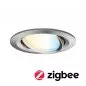 Preview: Paulmann 92961 SmartHome Zigbee LED Einbauleuchte Nova Plus 1x6,5W Eisen gebürstet