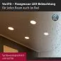 Preview: Paulmann 92989 LED Einbaupanel Areo VariFit IP44 rund 175mm 13W Weiß matt WarmDim-Stepschaltung