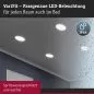 Preview: Paulmann 93045 Smart Home Zigbee LED Einbaupanel Areo VariFit IP44 rund 175mm 13W 3.000K Chrom matt Tunable White
