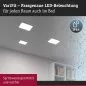 Preview: Paulmann 93048 Smart Home Zigbee LED Einbaupanel Areo VariFit IP44 eckig 230x230mm 16W 3.000K Weiß Tunable White