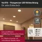 Preview: Paulmann 93051 LED Einbaupanel Areo VariFit IP44 3-Stufen-dimmbar 175mm 13W 3.000K Chrom matt