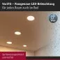 Preview: Paulmann 93051 LED Einbaupanel Areo VariFit IP44 3-Stufen-dimmbar 175mm 13W 3.000K Chrom matt