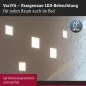 Preview: Paulmann 93059 LED Einbaupanel Areo VariFit IP44 3-Stufen-dimmbar 175x175mm 13W 4.000K Weiß