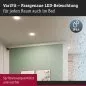 Preview: Paulmann 93063 LED Einbaupanel Veluna VariFit IP44 3-Stufen-dimmbar rund 185 17W 3.000K Satin