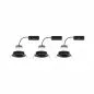 Preview: Paulmann 93080 LED Einbauleuchte Nova Plus Coin Basisset schwenkbar 84mm 50° Coin 3x6W 3x470lm 230V dimmbar 2700K