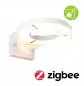 Preview: Paulmann 93114 LED Außenwandleuchte Smart Home Zigbee 3.0 Capea Bewegungsmelder insektenfreundlich IP44 231mm Tunable Warm 12,5W 800lm 230V Weiß Aluminium