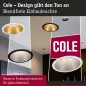 Preview: Paulmann 93395 Einbaulechte Cole GU10 max. 10W Schwarz/Gold matt