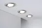 Preview: Paulmann 93414 Einbauleuchte LED Base rund 1x5W Eisen gebürstet schwenkbar