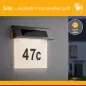 Preview: Paulmann 93765 Outdoor Solar Hausnummernleuchte LED Edelstahl, Weiß, 1er Set