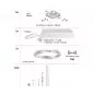 Preview: Paulmann 94420 CorDuo LED Seilsystem MacLED Basisset 5x250lm 5x4,5W 3000K 230/12V Chrom matt/Chrom