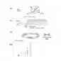 Preview: Paulmann 94436 CorDuo Seilsystem Cardan Basisset GU5,3 max. 5x10W 230/12V Chrom matt