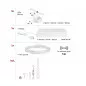 Preview: Paulmann 94467 CorDuo Seilsystem Cup Basisset GU5,3 max. 5x10W 230/12V Weiß matt/Chrom