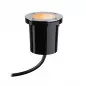 Preview: Paulmann 94588 Plug & Shine LED Bodeneinbauleuchte Smart Home Zigbee 3.0 Goldlicht Einzelspot Insektenfreundlich IP65 Tunable Warm 4,6W Schwarz