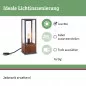 Preview: Paulmann 94673 Plug & Shine Pollerleuchte Venea 40cm IP44 1900K 2W Holz