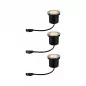 Preview: Paulmann 94717 Plug & Shine LED Bodeneinbauleuchte Floor Basisset IP67 2200K 3x4,5W Anthrazit