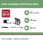 Preview: Paulmann 94729 Plug & Shine LED Gartenstrahler Sting Basisset Insektenfreundlich IP67 2200K 3x6,3W 75VA Anthrazit