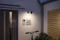 Preview: Paulmann 94772 LED Außenwandleuchte Smart Home Zigbee Kikolo insektenfreundlich IP65 90mm Tunable Warm 6,2W 400lm 230V 80° Anthrazit