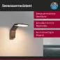 Preview: Paulmann 94826 LED Außenwandleuchte Zenera seewasserresistent IP44 150x194mm 3000K 10W 700lm 230V Anthrazit Metall