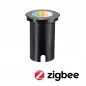 Preview: Paulmann 94845 LED Bodeneinbauleuchte Smart Home Zigbee 3.0 Floor IP67 rund 110mm RGBW+ 4,9W 300lm 230V Eisen gebürstet Aluminium