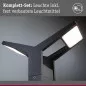 Preview: Paulmann 94861 LED Pollerleuchte Juntea IP44 585mm 3000K 2x12,5W 2x800lm 230V Anthrazit Aluminium